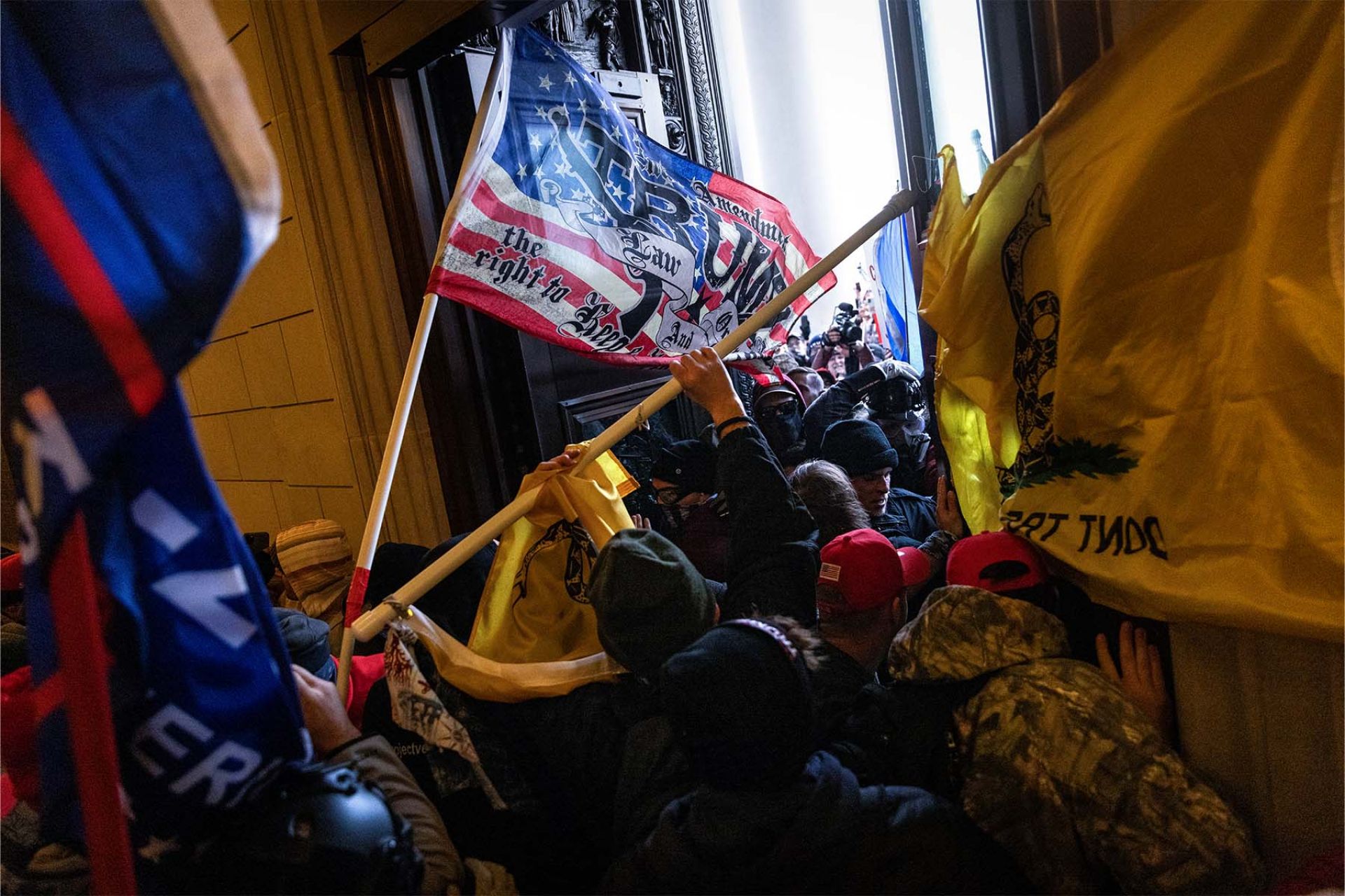 Racist symbols on flags