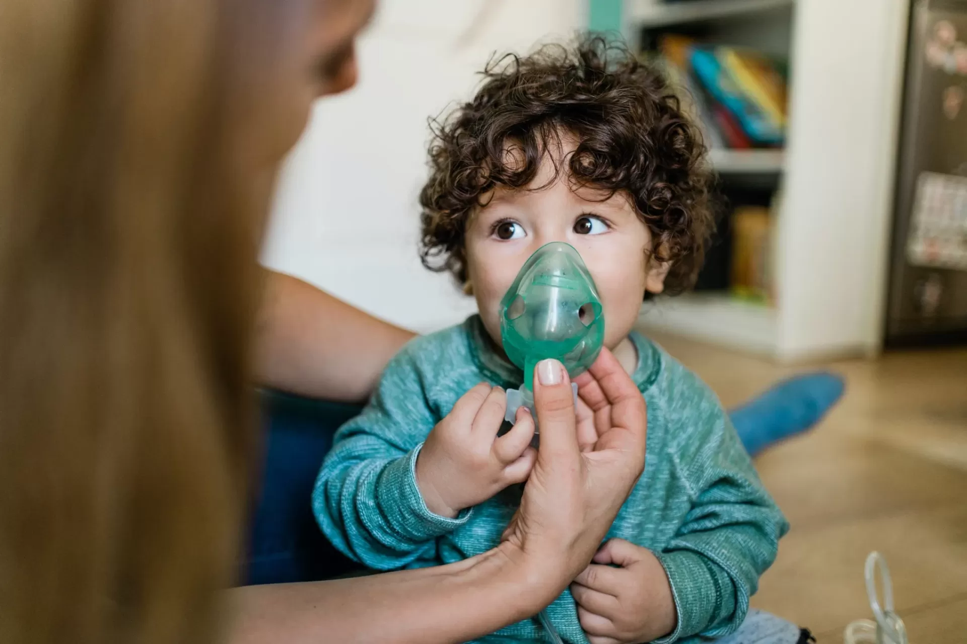 Toddler on ventilator