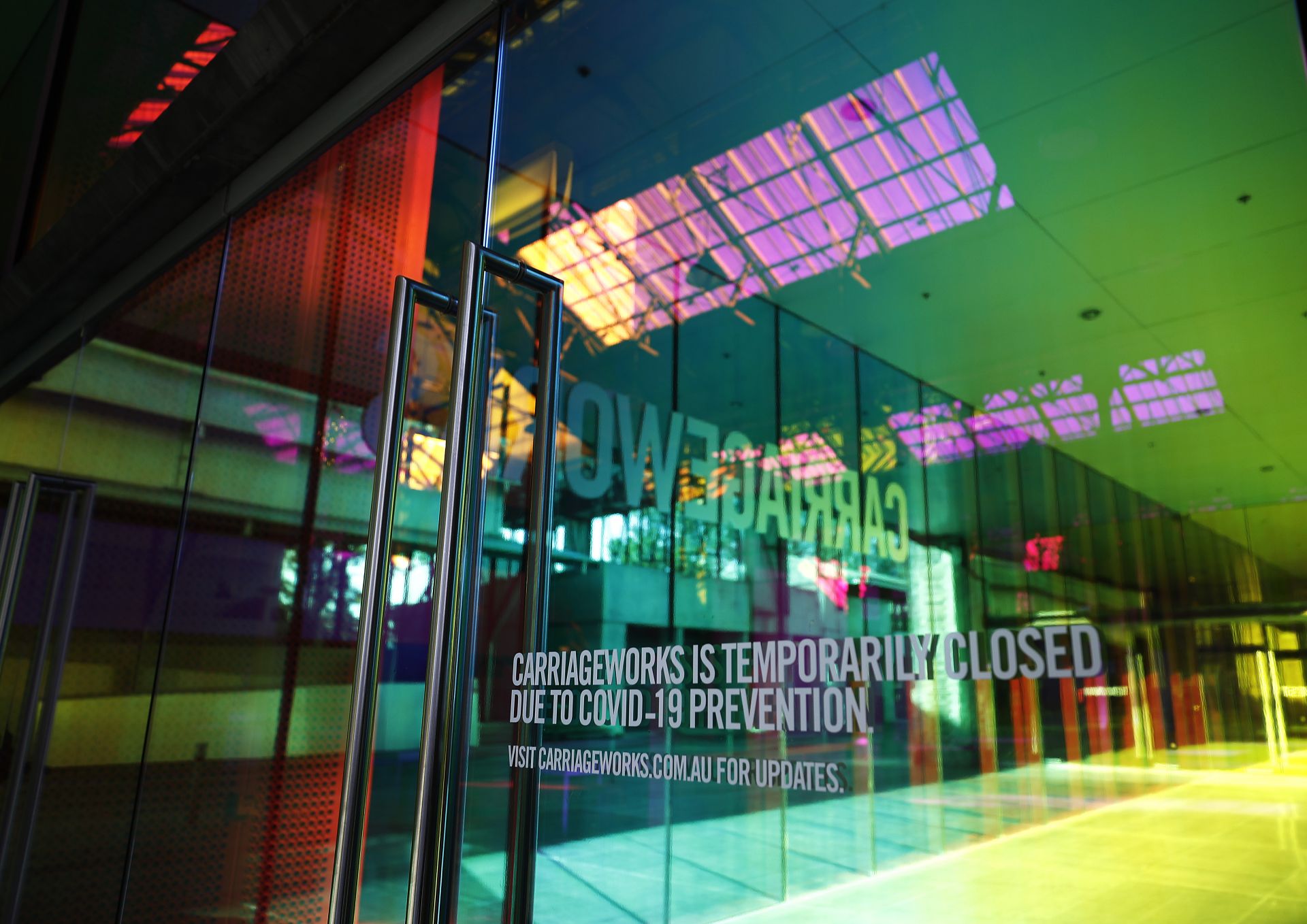 Carriageworks closed during pandemic