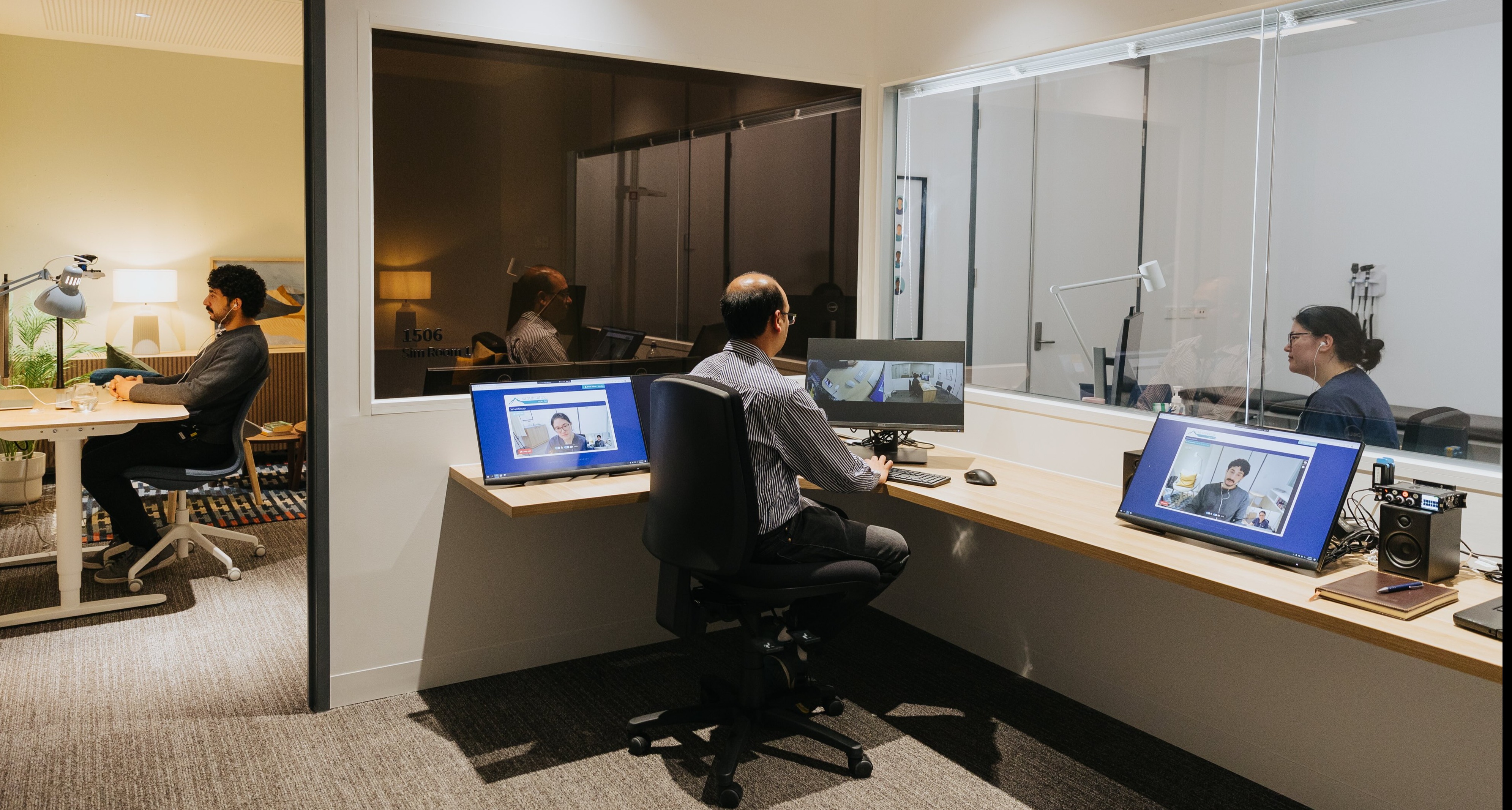 Virtual GP clinic testing room
