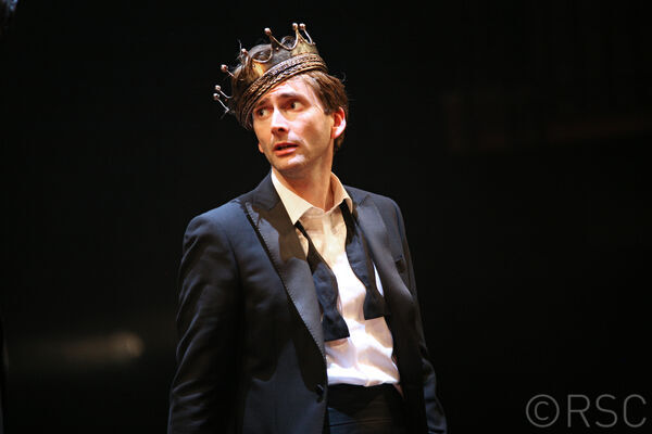 Actor David Tennant in Hamlet