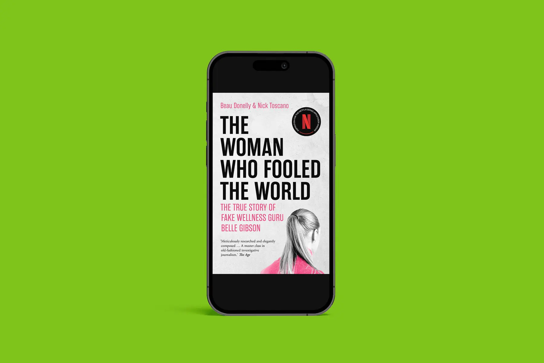 A photograph of the cover of the book 'The woman who fooled the world'