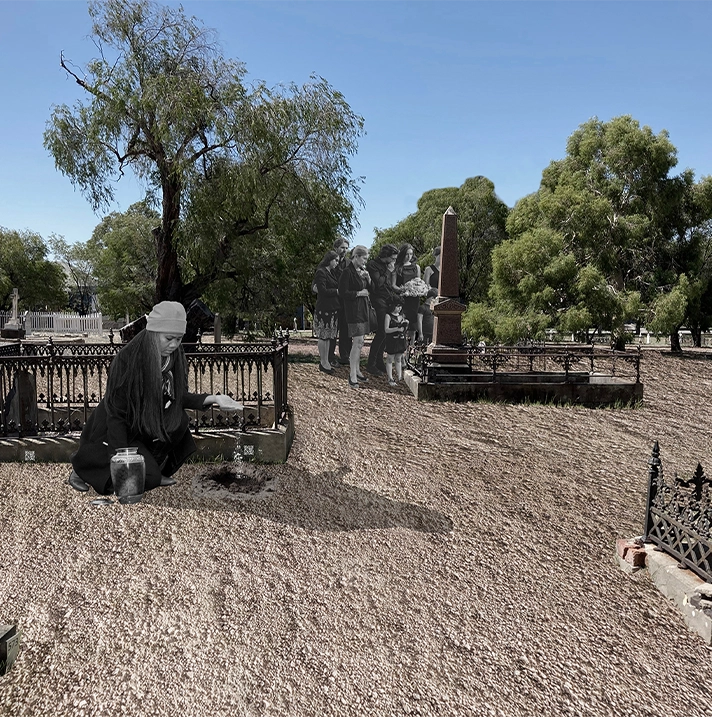 Digital image of a cemetery