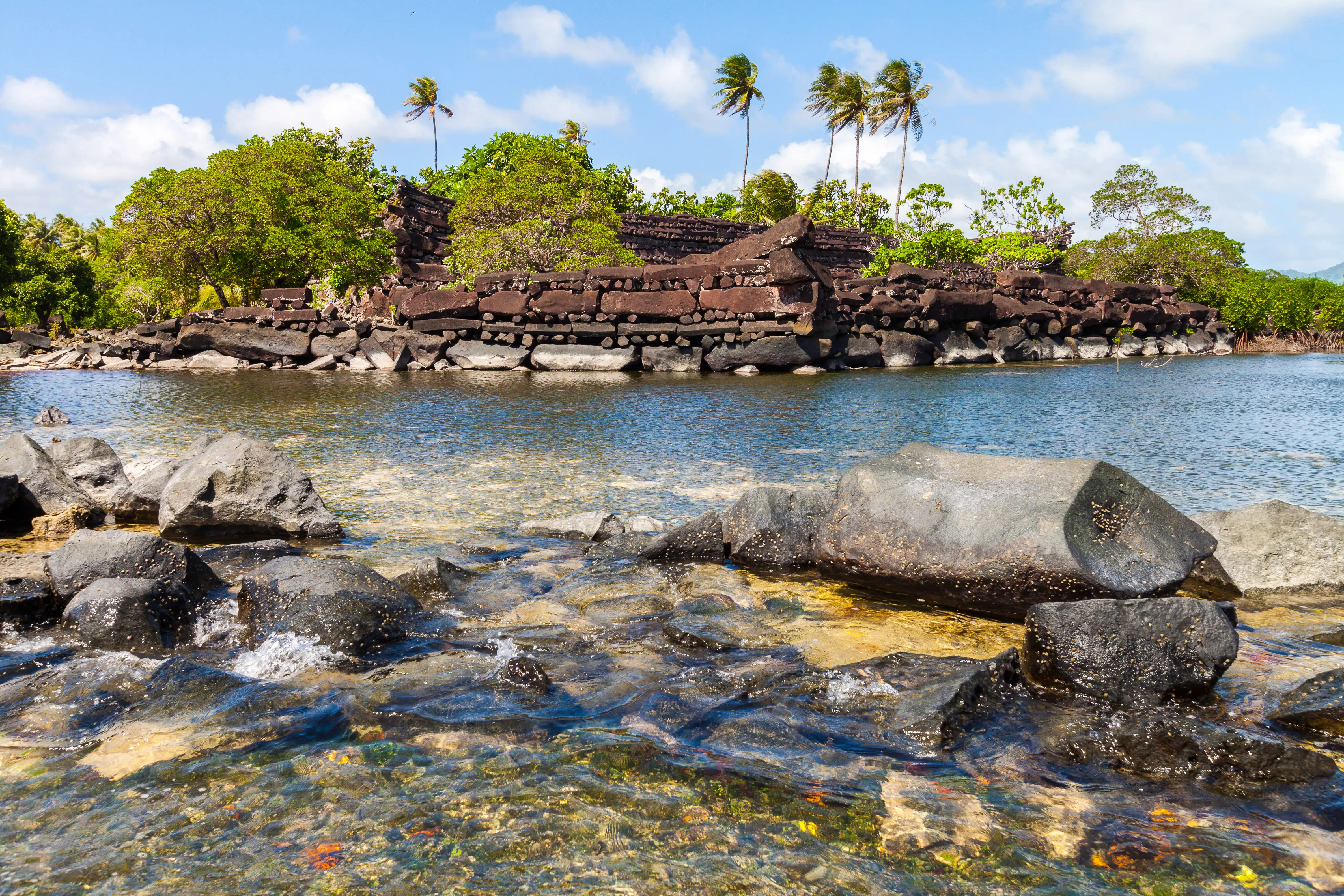 Nan Madol, archaeological site and abandoned city off the east coast of the island of Pohnpei in Micronesia