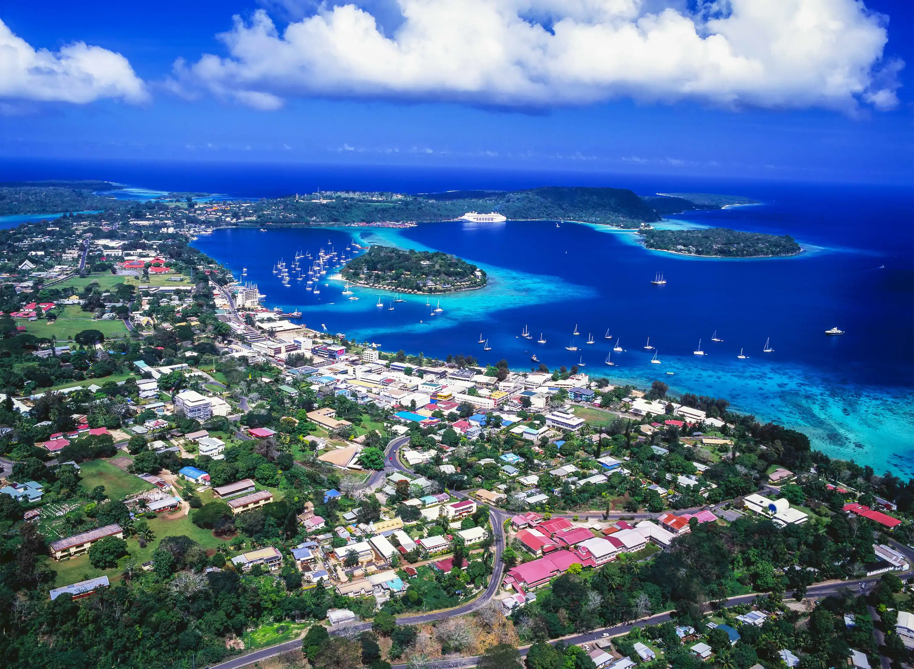 Ariel view of Vanuatu 