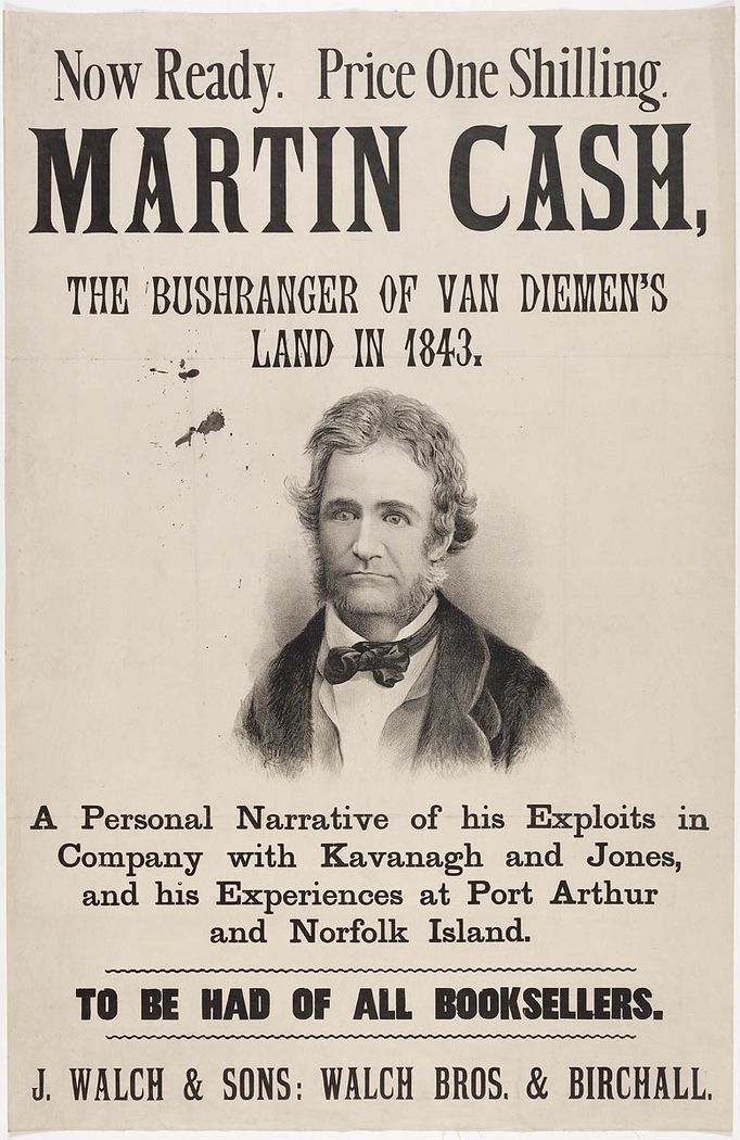 Old book cover with portrait of Martin Cash