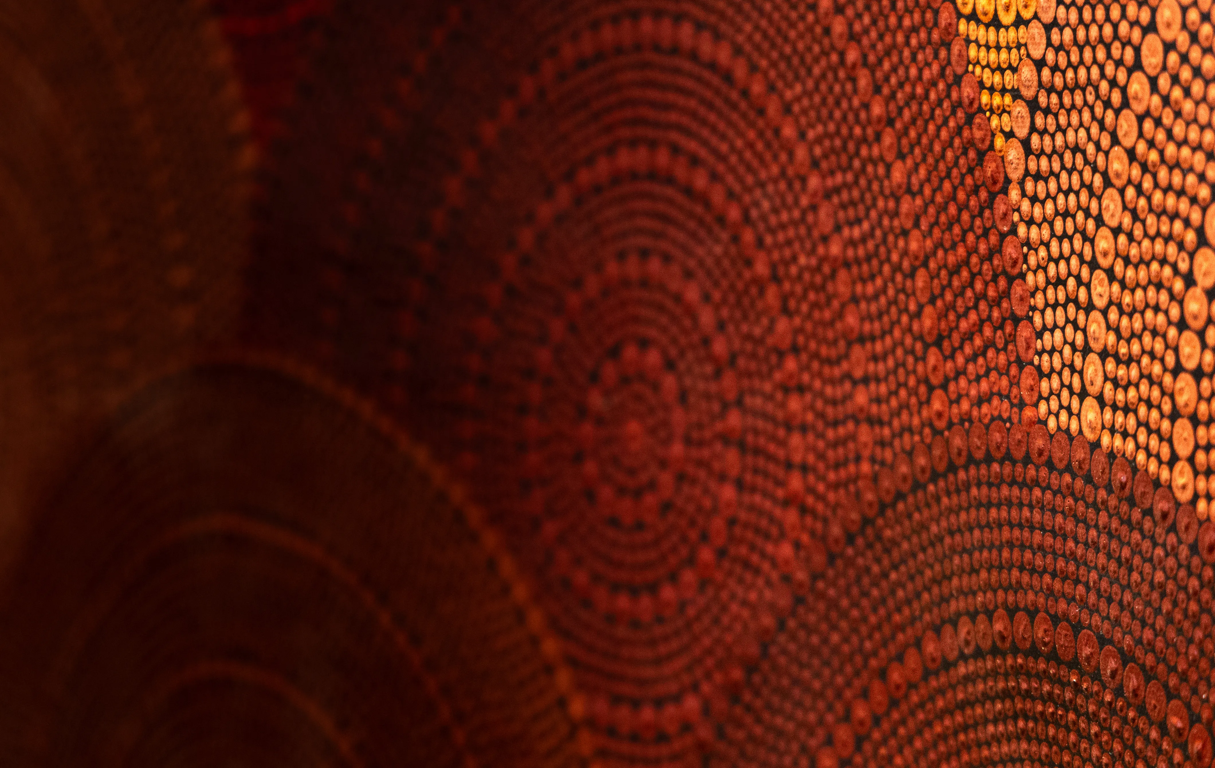 Ochre Mountain, 2025 by Aaron Eastment (Wiradjuri & Mabuiag, Erub Island).