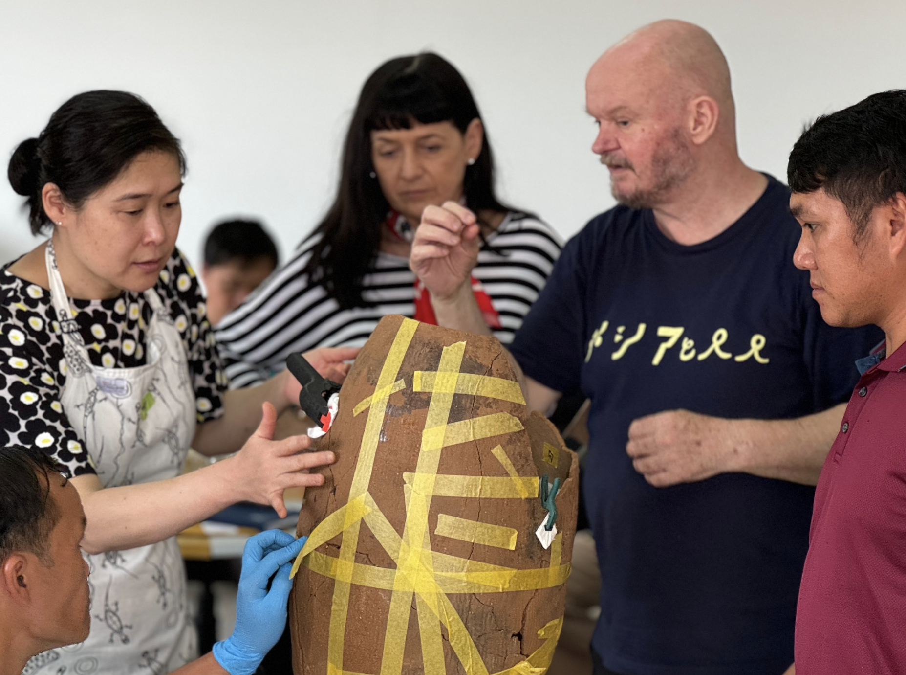People at a conservation workshop