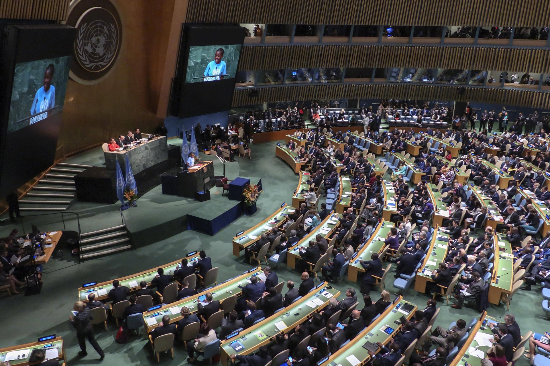 Gathering at the United Nations assembly