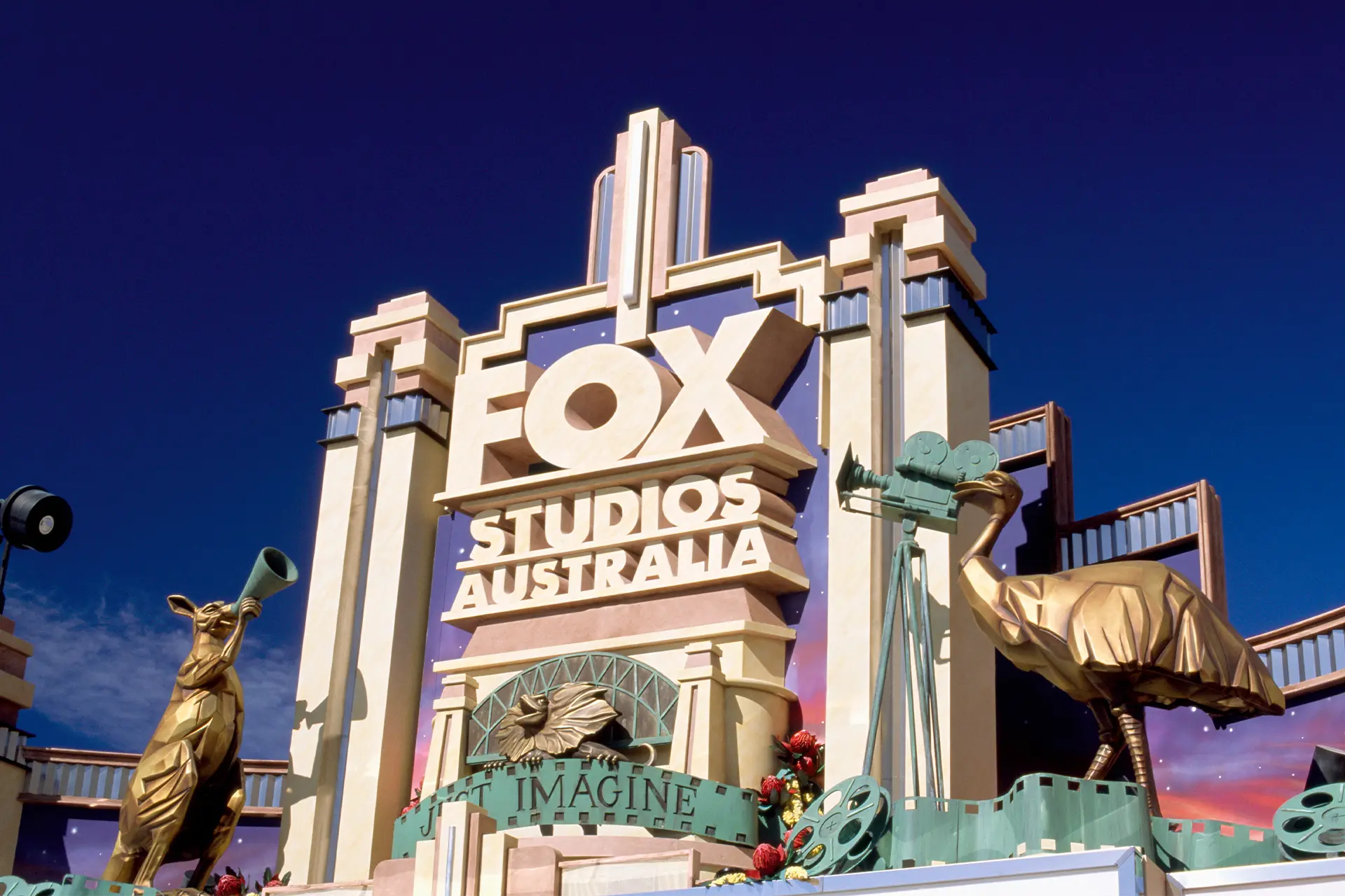 Ornate entrance to Fox Studios Australia