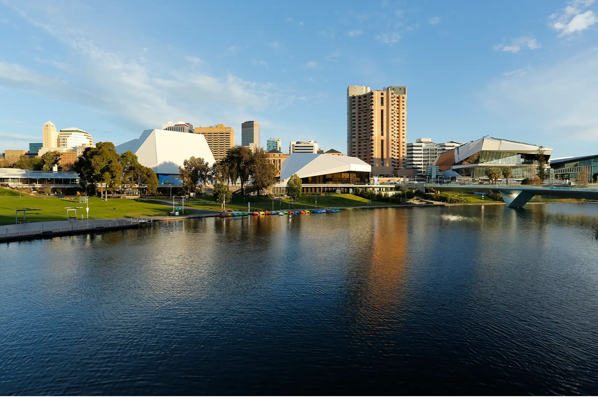 Adelaide looking over the Torrens River