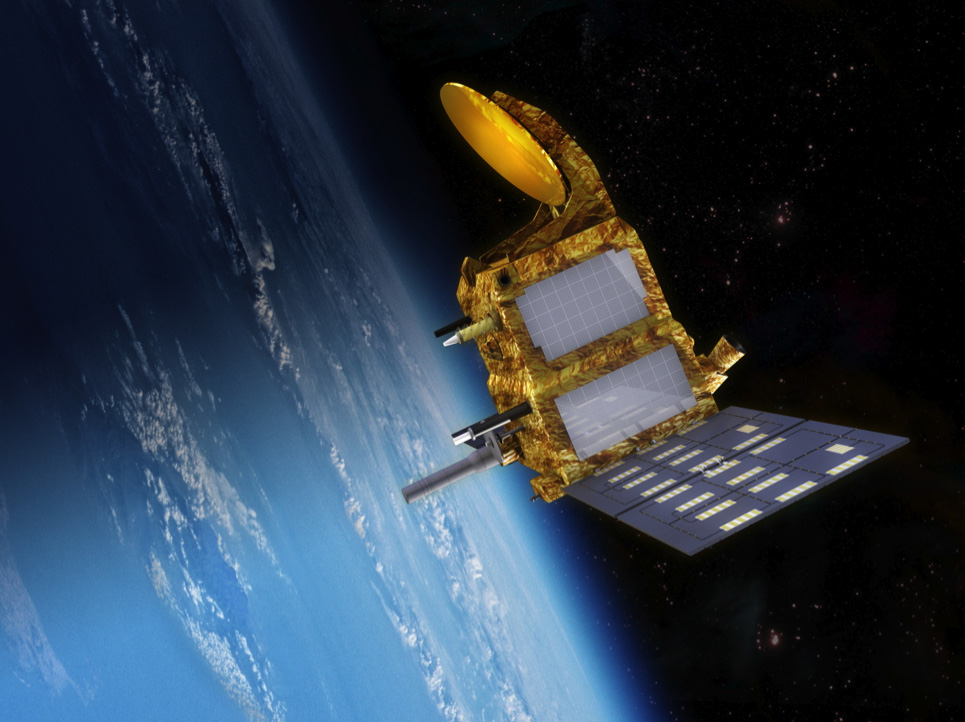 SARAL satellite over Earth