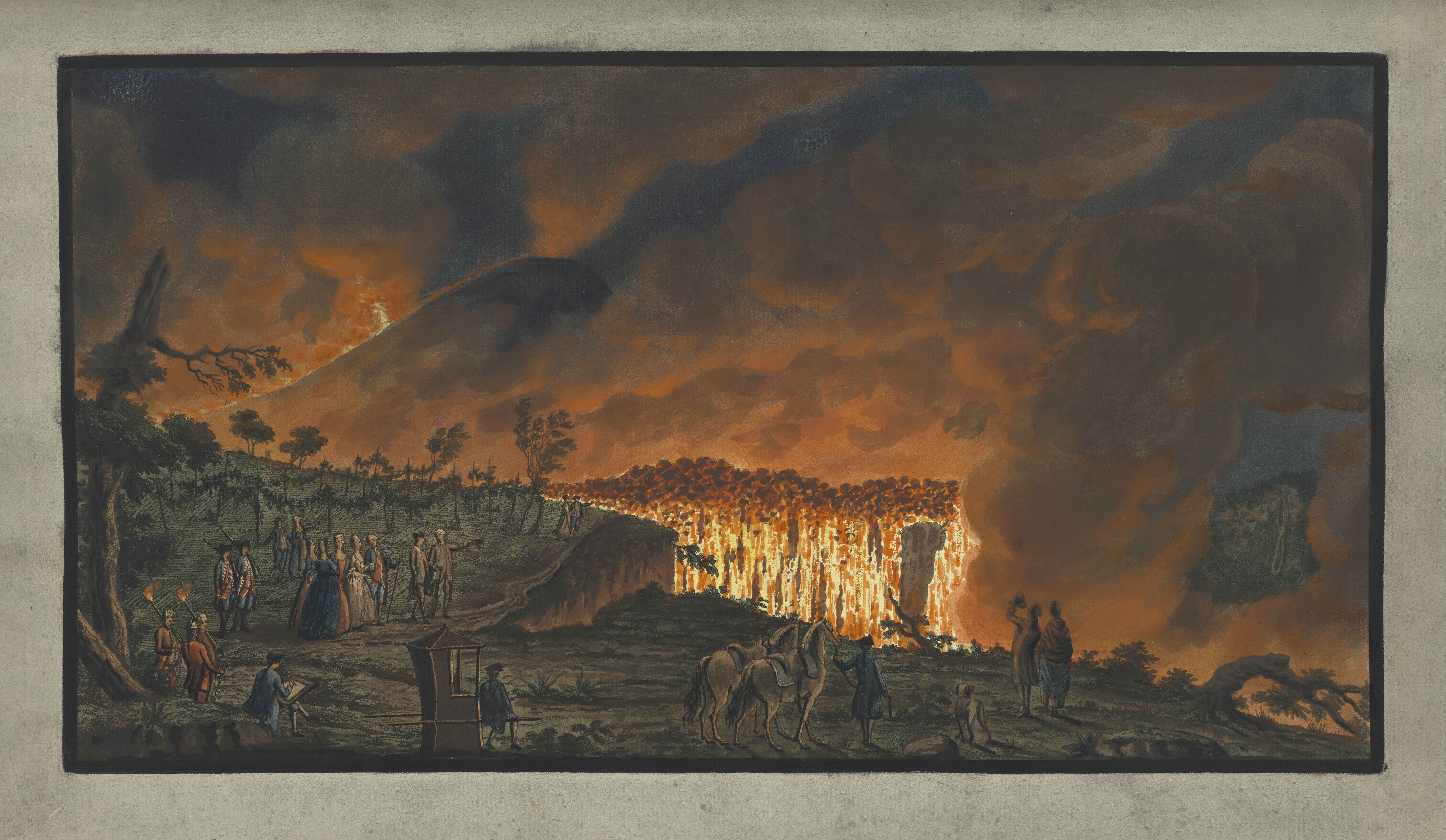 Mount Vesuvius Painting