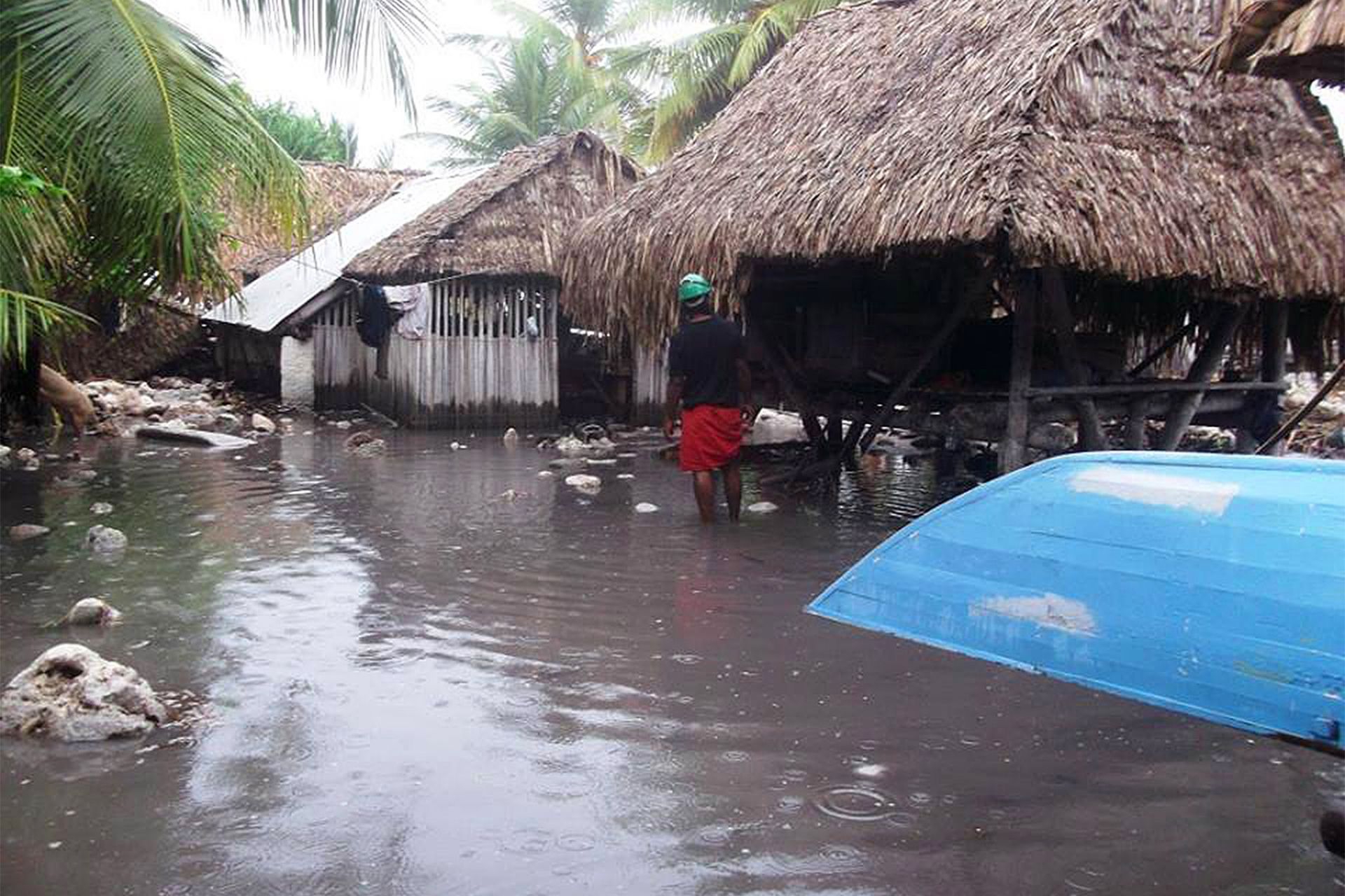 Kiribati flooded