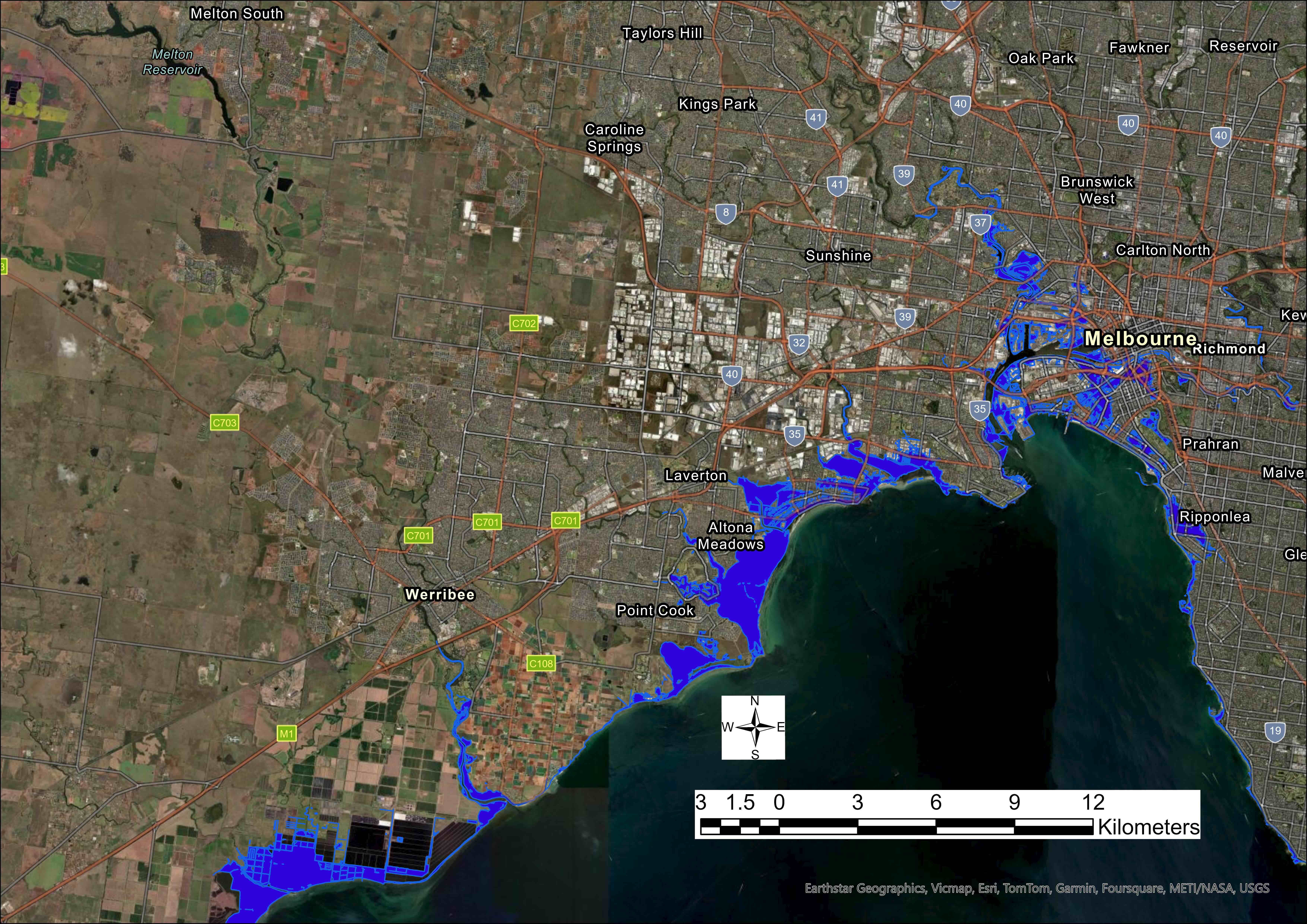 Flood inundation graphic Victoria