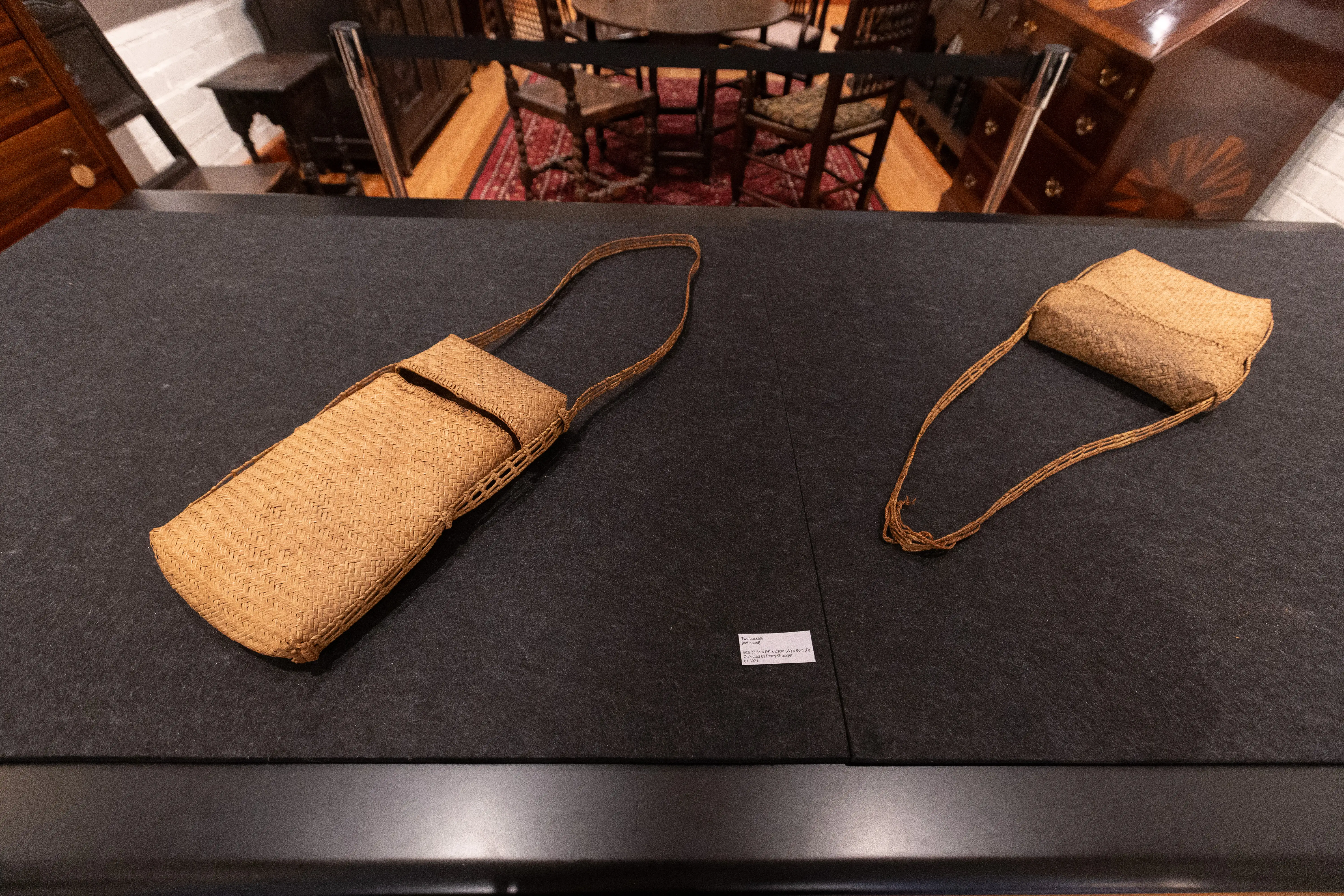 Woven baskets in the Grainger Museum
