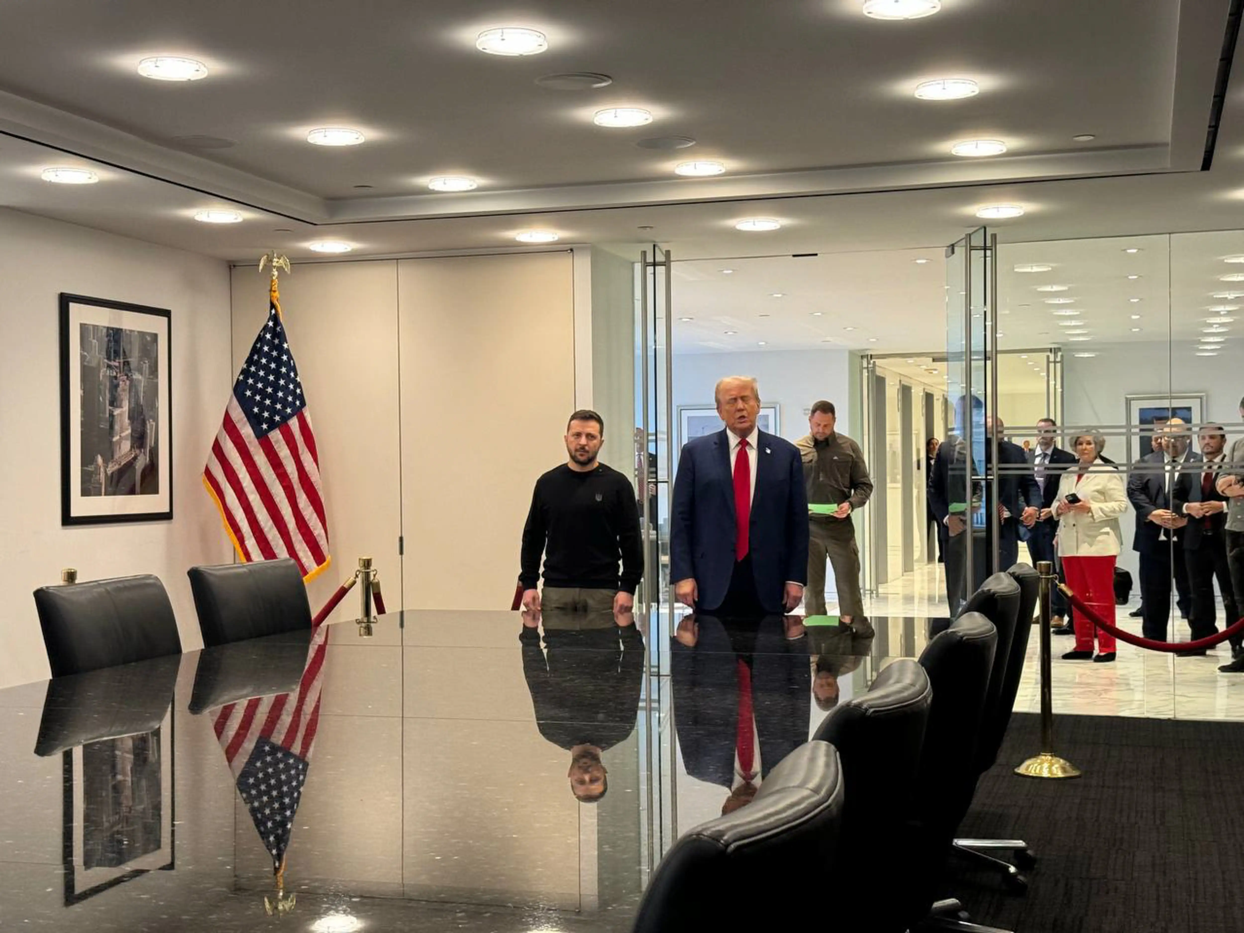 Volodymyr Zelenskyi and Donald Trump meet in New York