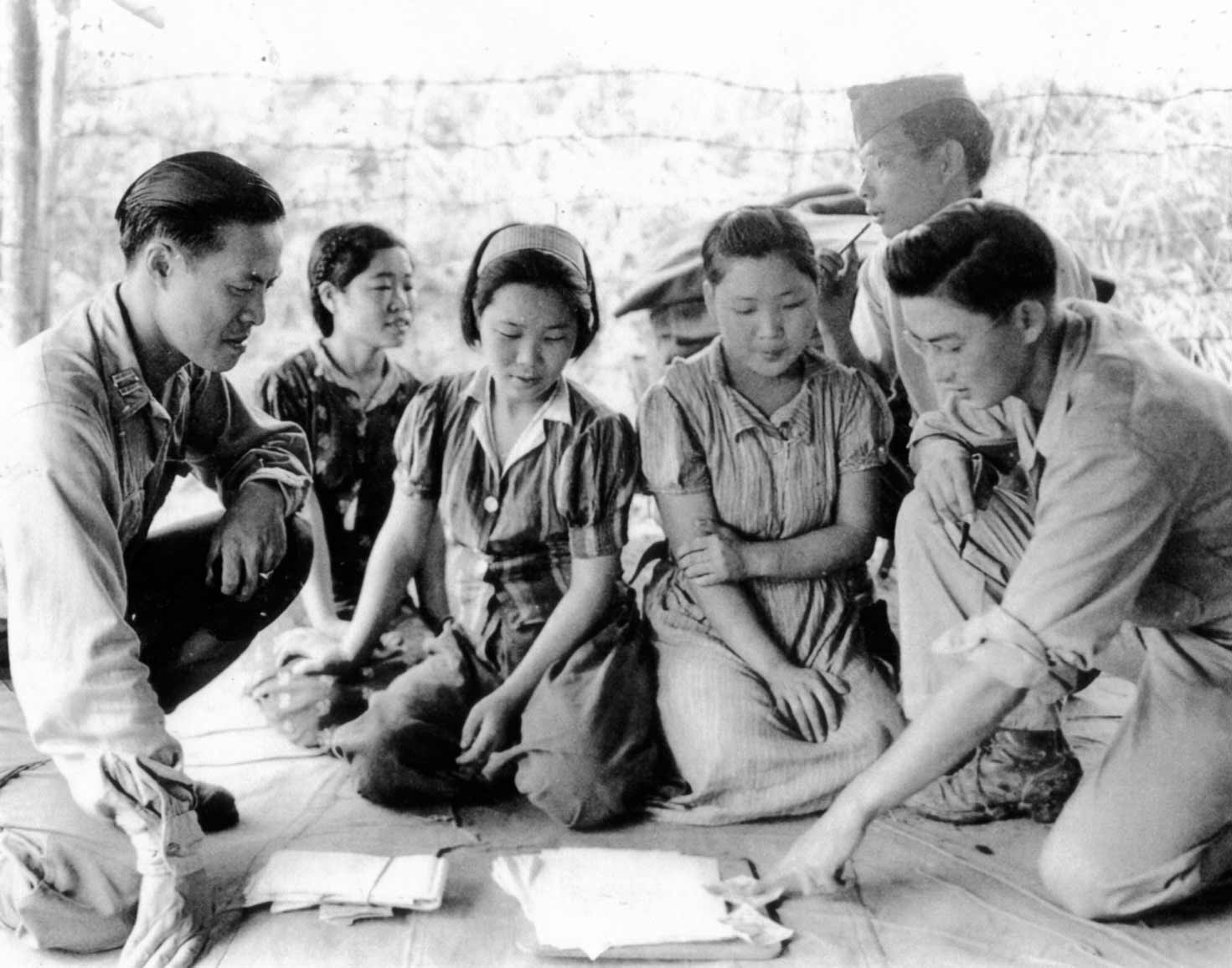 Comfort women captured in Burma by US military