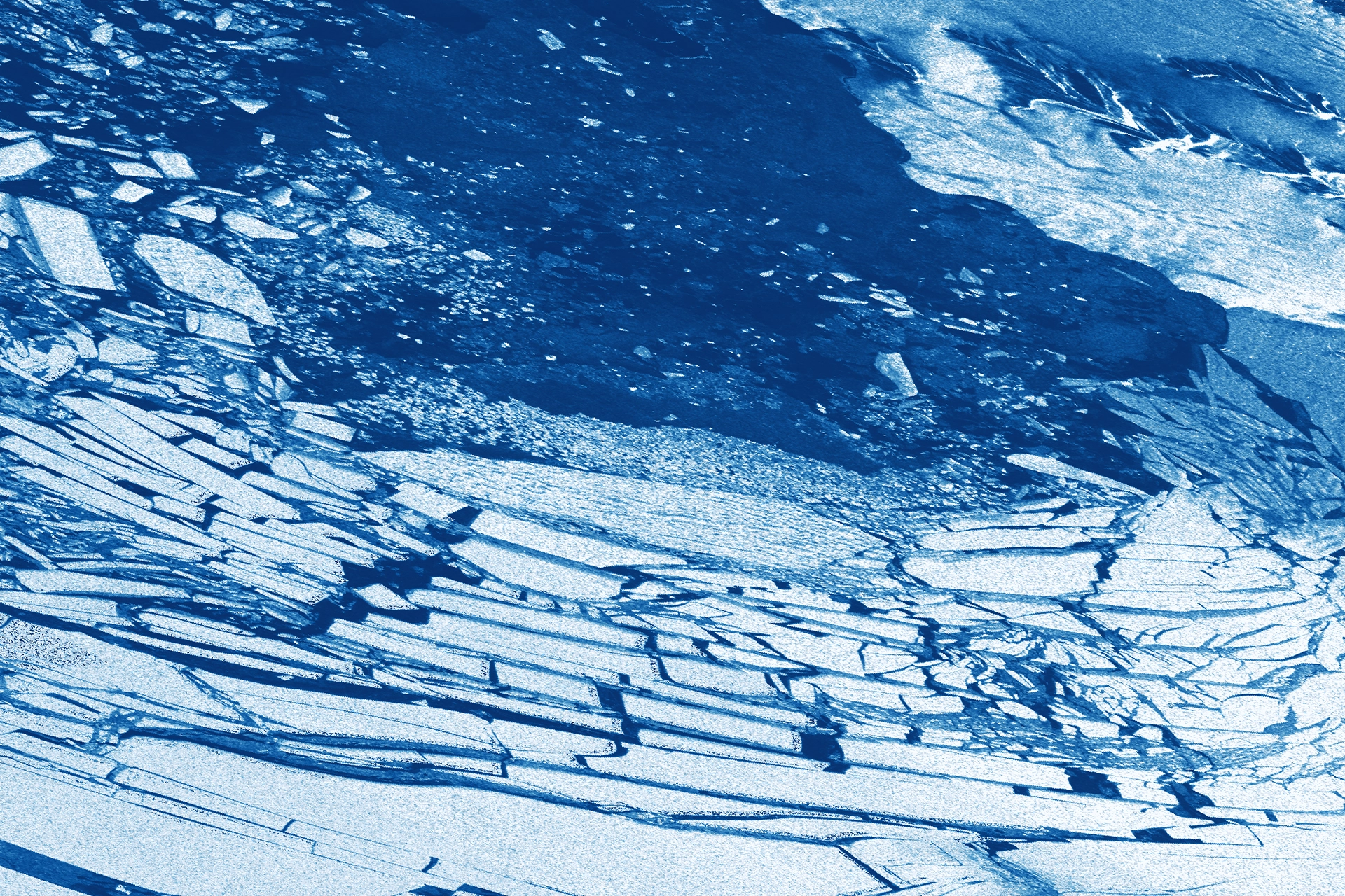 Satellite image of Antarctic coastline