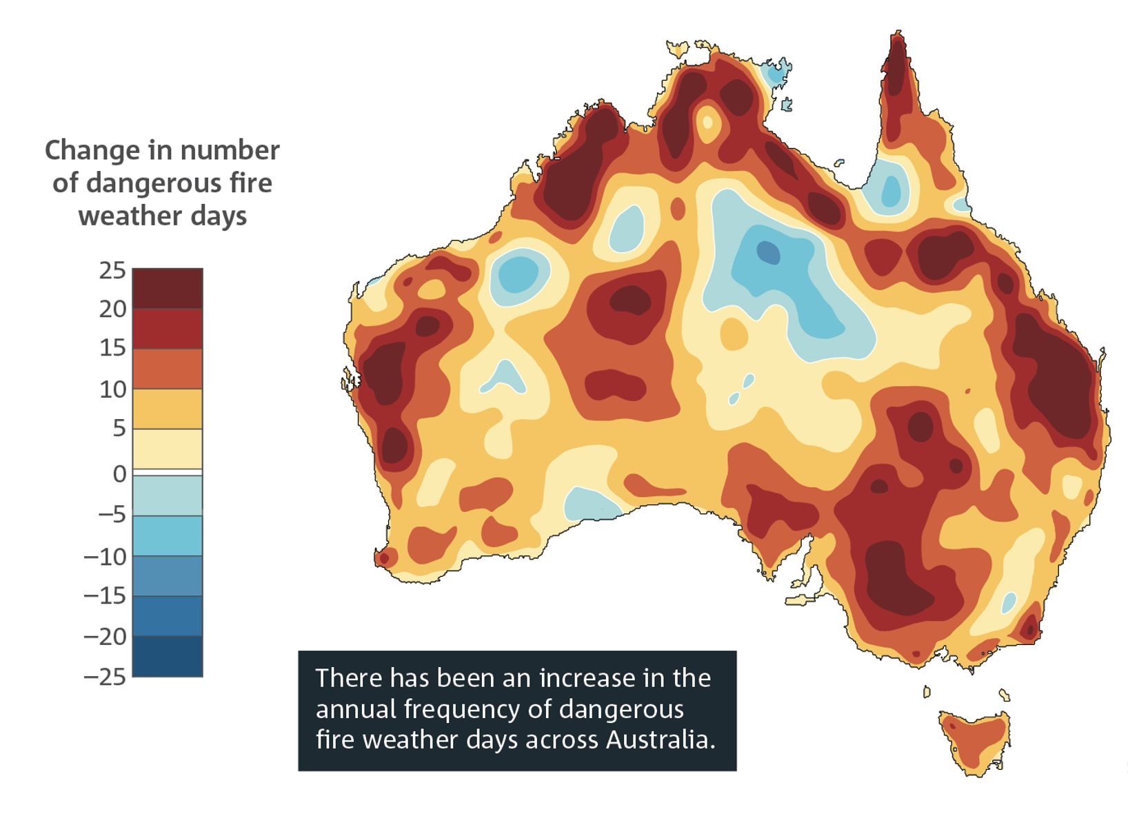 High bushfire risk Australia graphic