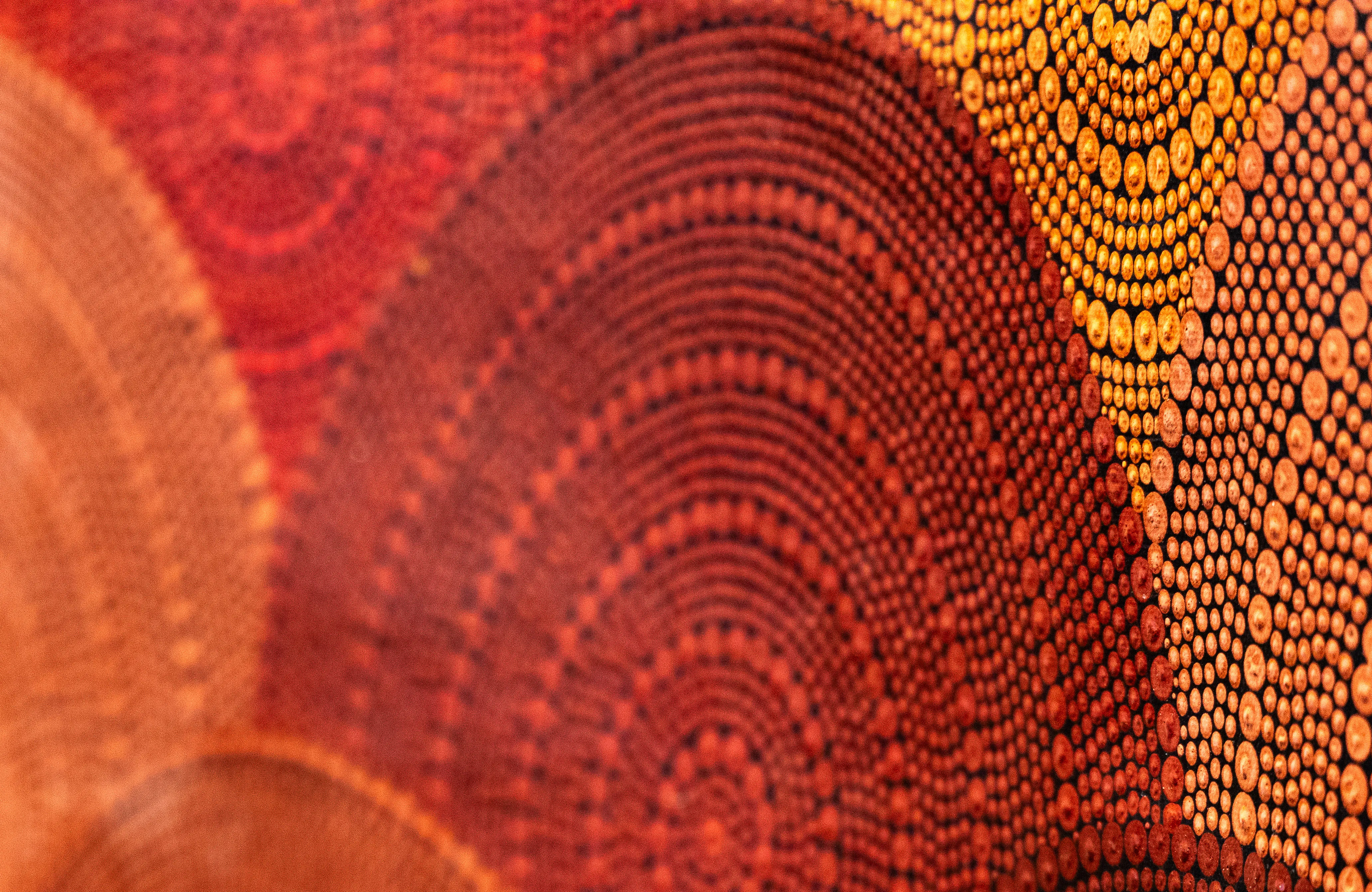 Ochre Mountain, 2025 by Aaron Eastment (Wiradjuri & Mabuiag, Erub Island).