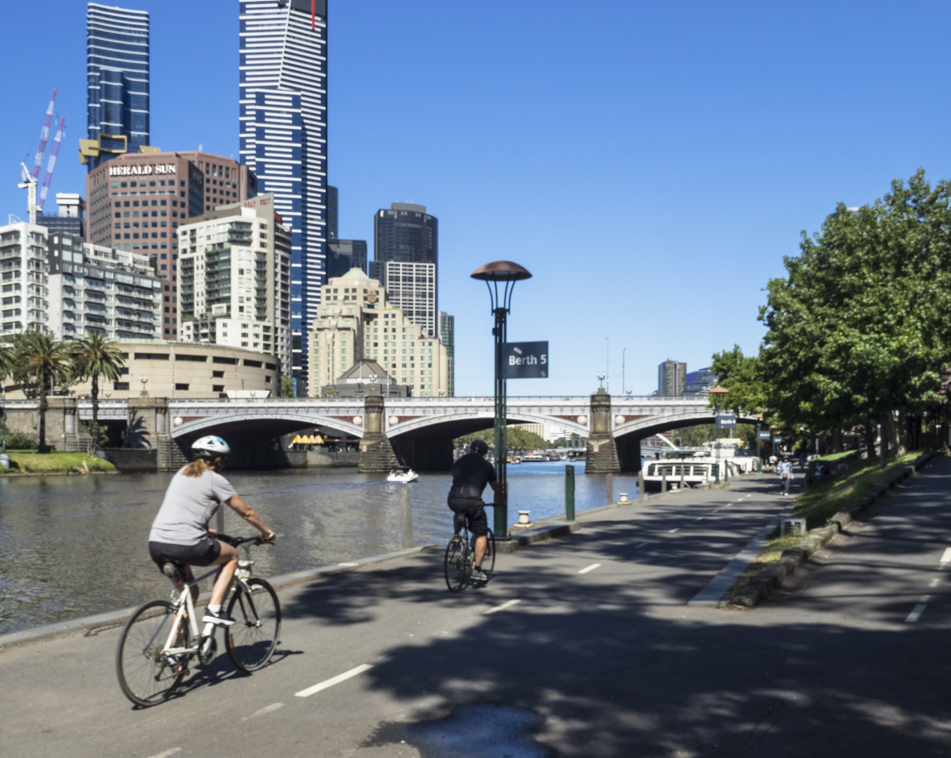 Cyclists in Melbourne