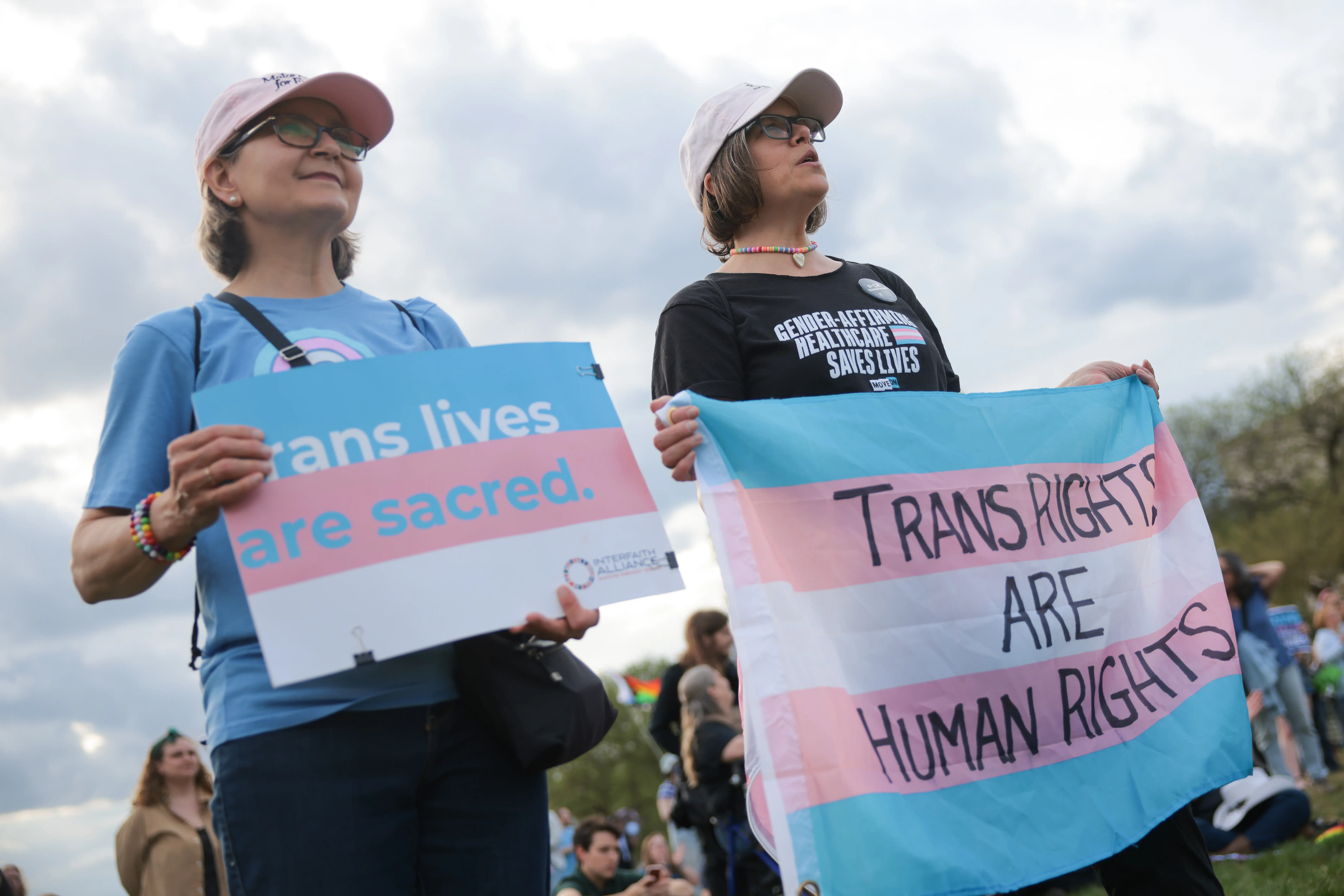 Trans Day of Visibility rally on the National Mall in Washington DC
