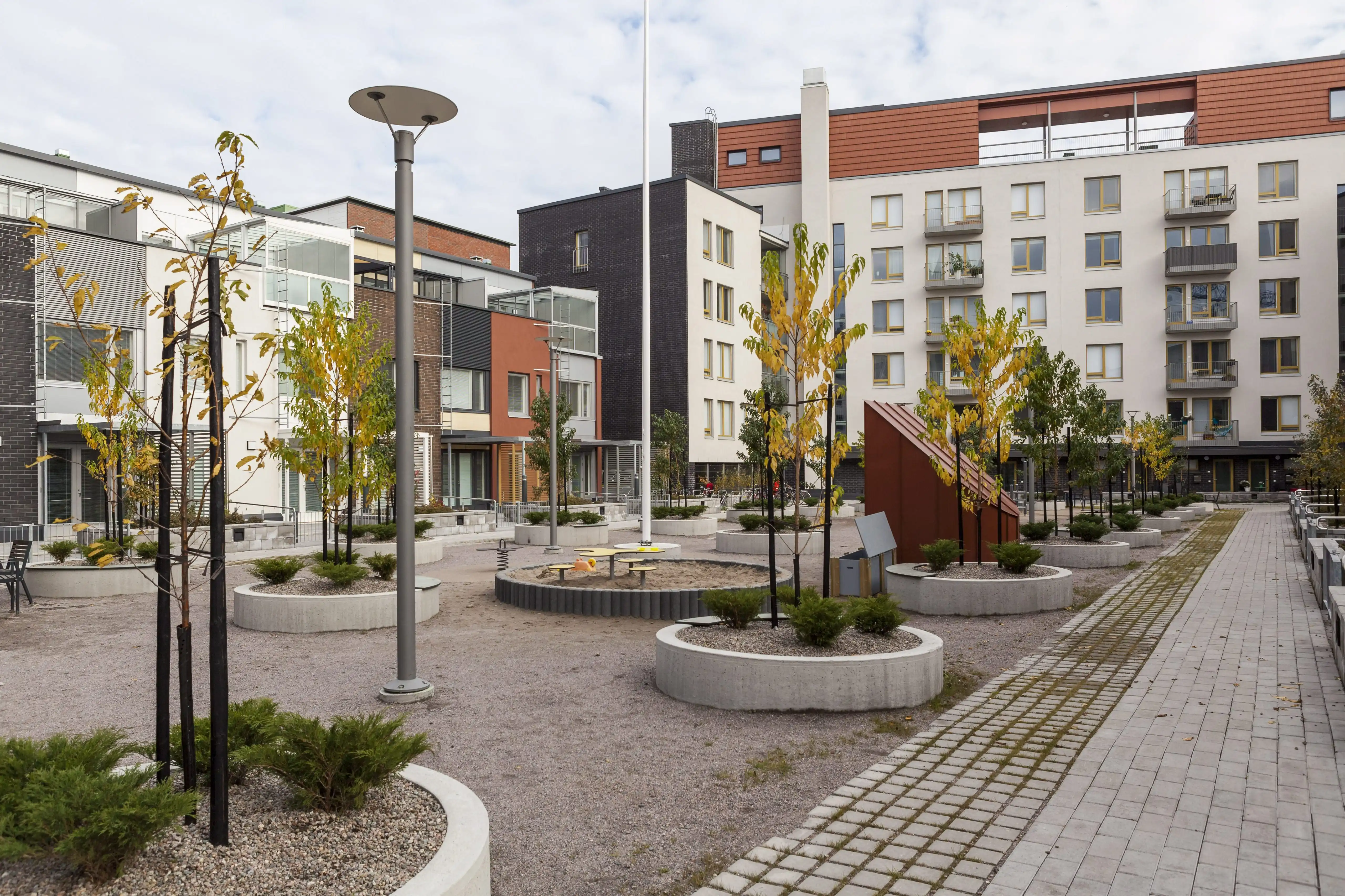 An apartment block in Finland