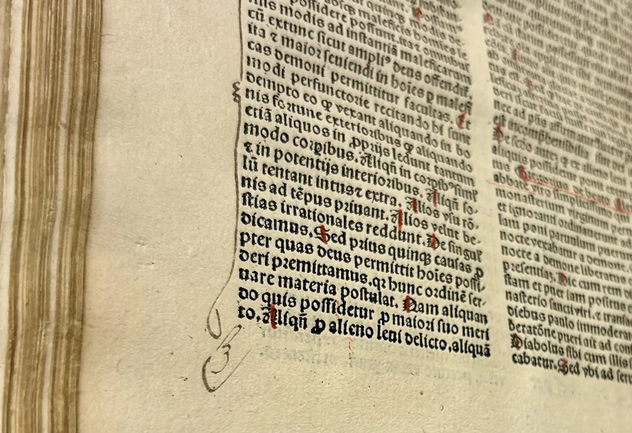 A page from the Malleus Maleficarum.  