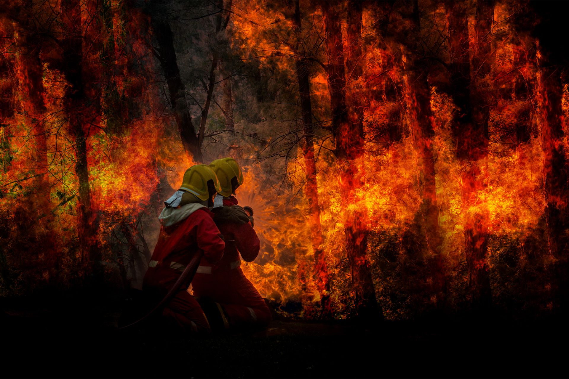 Firefighters Australian bushfire