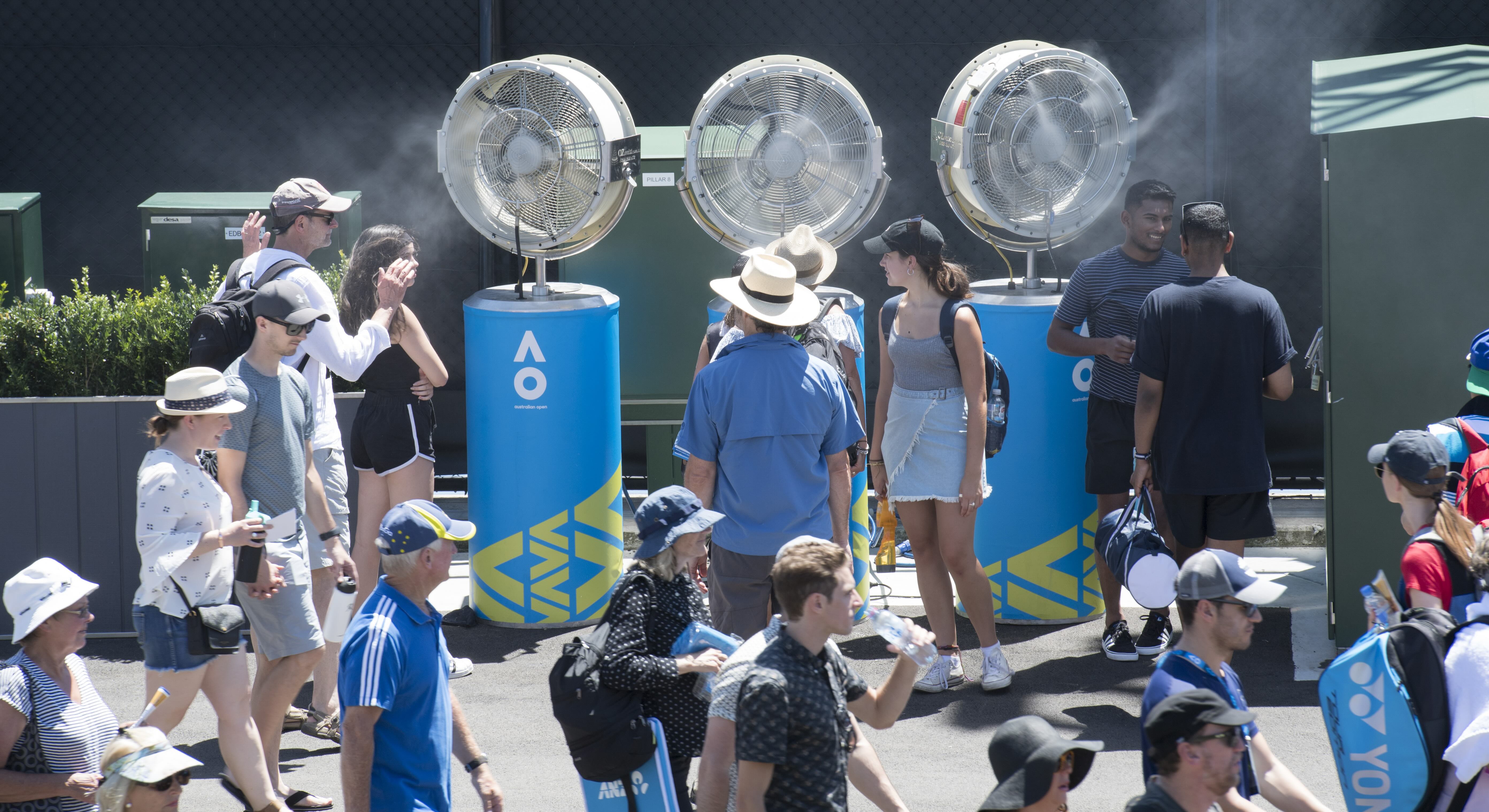 Australian Open hot day