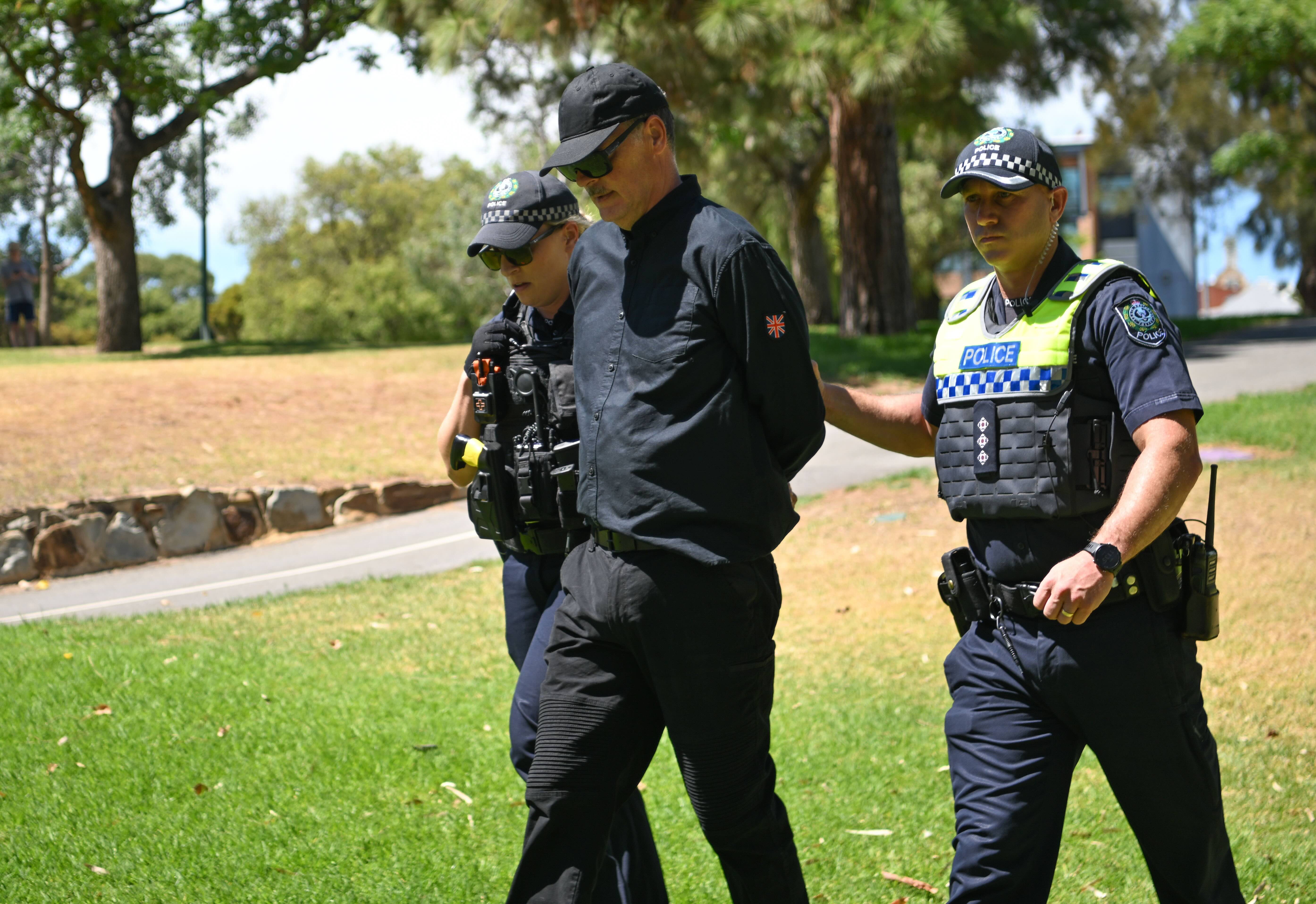 Nazi salute arrest